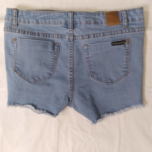 American Blue Premium Distressed Denim Rip Shorts - Picture 5 of 7
